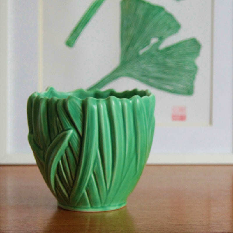 Vintage SylvaC Jardinière 'Hyacinth' Design 2489, in Green - Jackdaw Living 