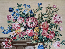 Jackdaw Living - Vintage tapestry, Bouquet on a Mantle Piece