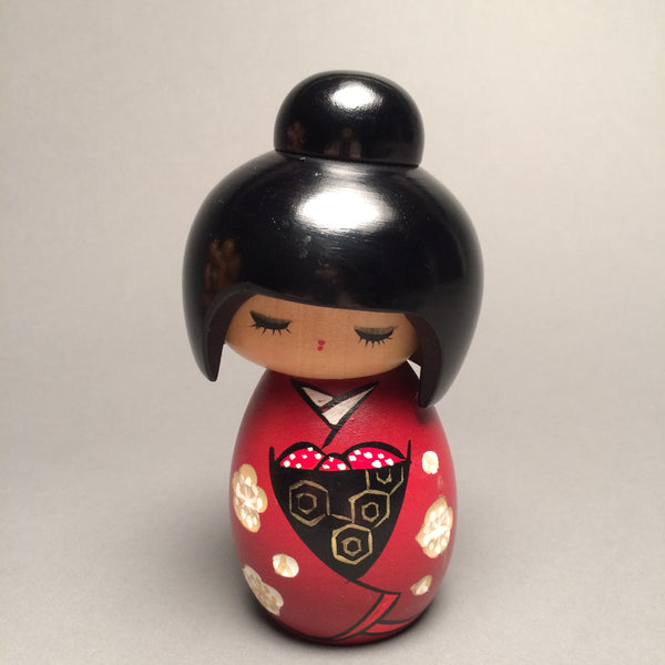 Small Contemporary Japanese Kokeshi Doll - Jackdaw Living