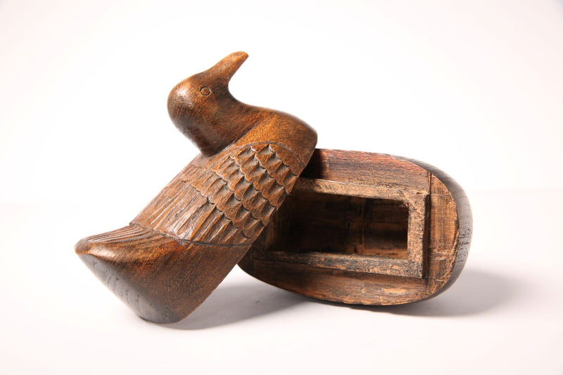 Vintage Handmade Wooden Duck Box - Jackdaw Living
