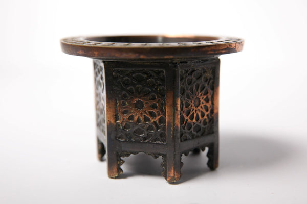 Vintage Small Moroccan Style Metal Table - Jackdaw Living